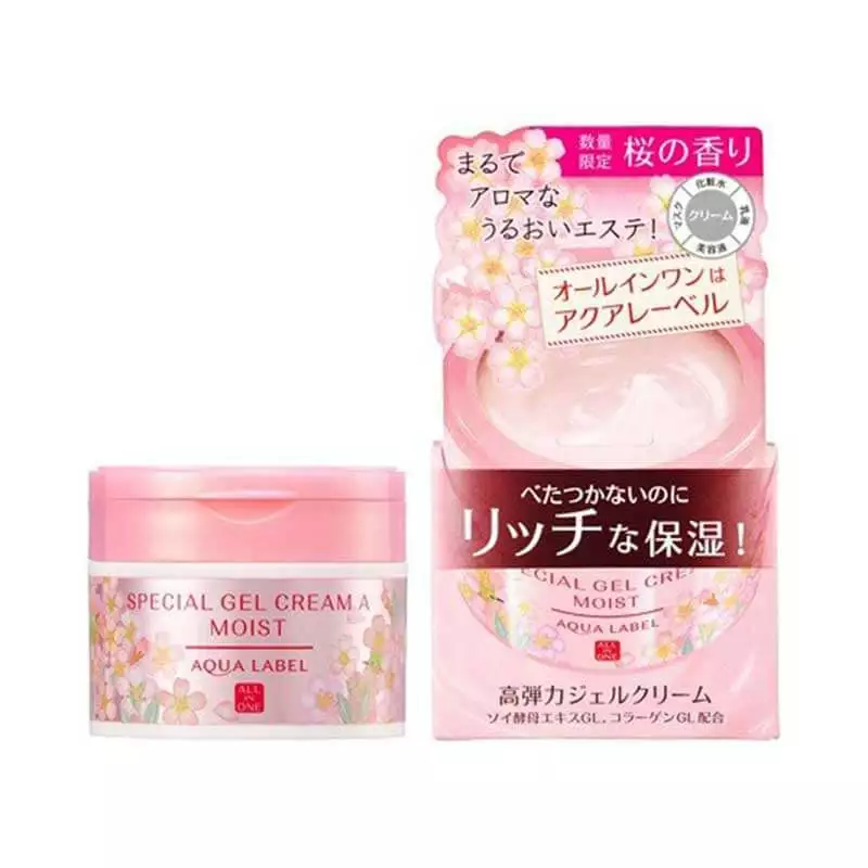 AQUALABEL Special Gel Cream Moist Sakura Limited 90g