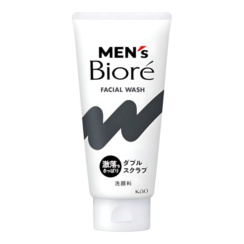 Biore Men's Biore Double Scrub Face Wash 130g