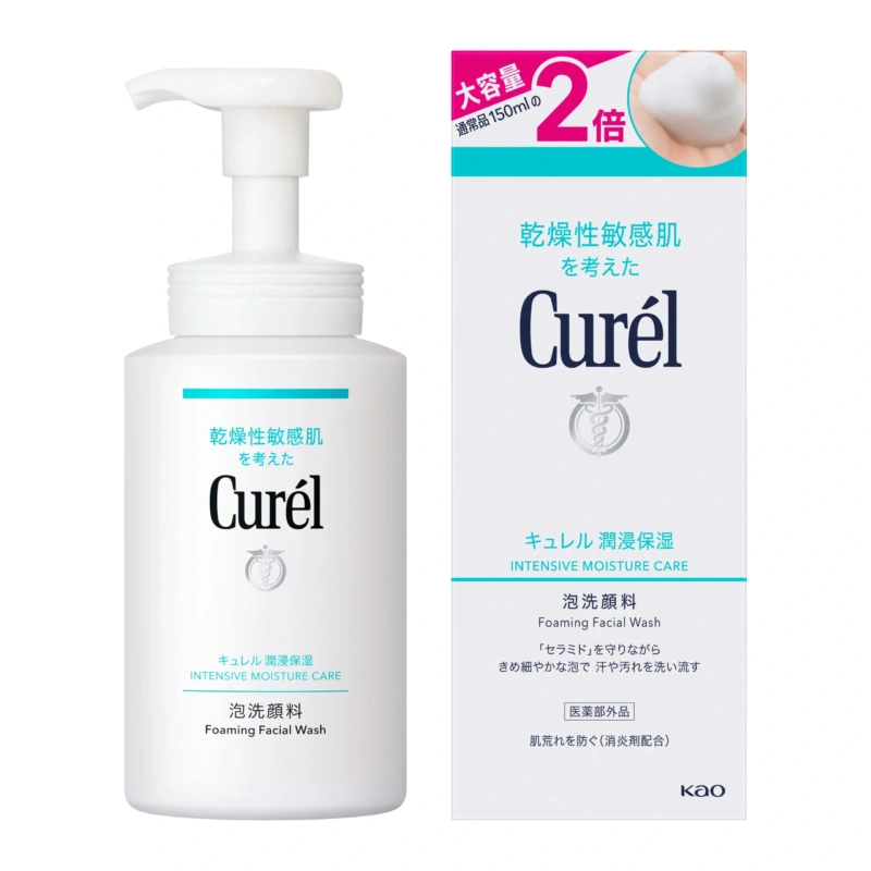 Curel Moisturizing Facial Cleanser Foam Large Size Bottle 300ml