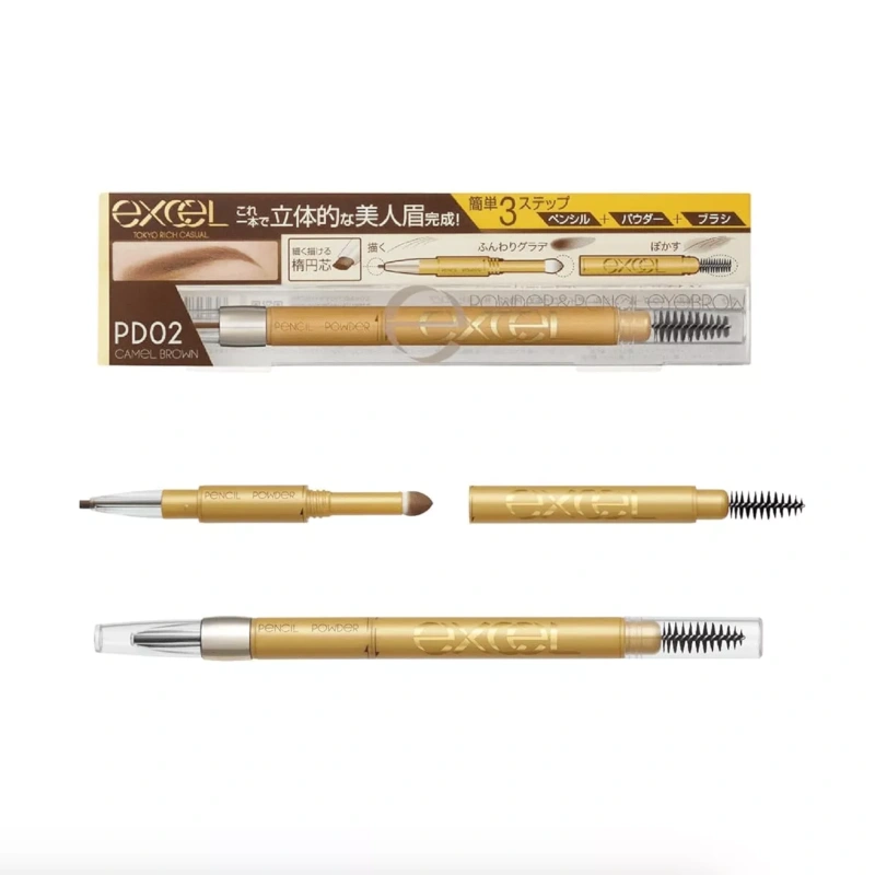 EXCEL Powder & Pencil Eyebrow EX PD02