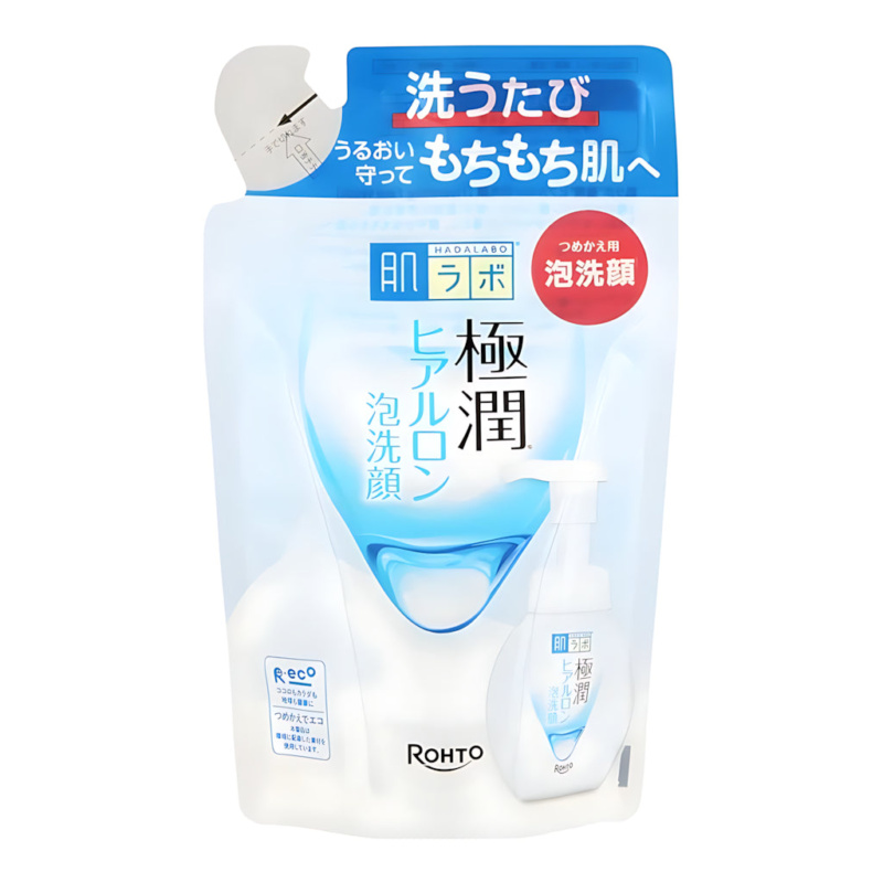 Hada Labo Gokujun Hyaluronic Acid Foaming Face Wash Refill 140ml
