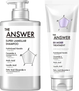 Kao THE ANSWER Shampoo and Moist Treatment Set, Bergamot and Daphne 620ml