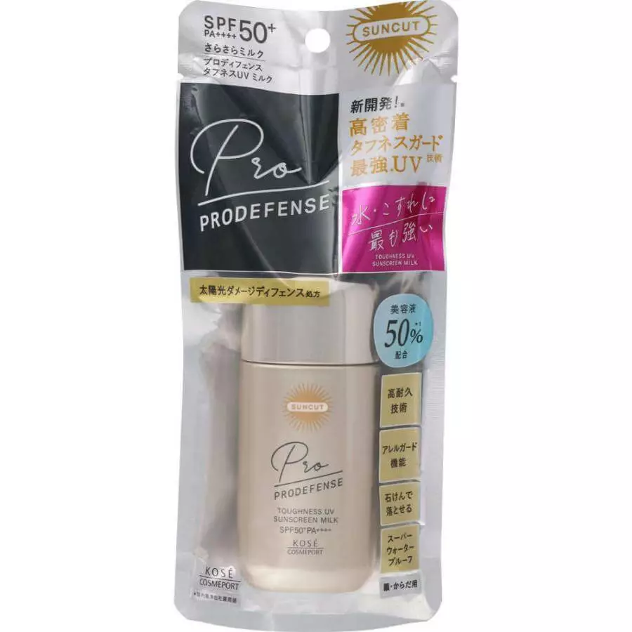 Kose Cosmeport Suncut Prodefense Toughness UV Sunscreen Milk SPF50+ PA++++ 60ml