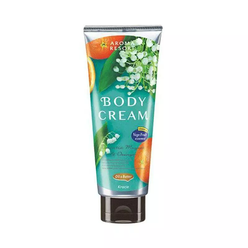 Kracie Aroma Resort Moisturizing Body Cream #Lily of the Valley Orange Fragrance 170g