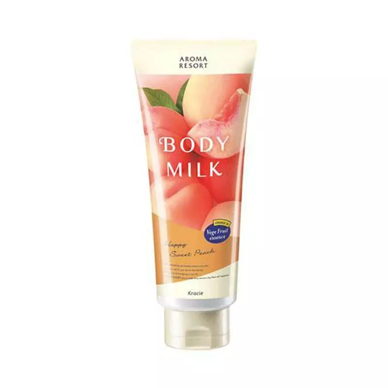 Kracie Aroma Resort Moisturizing Body Milk #Sweet Peach 200g
