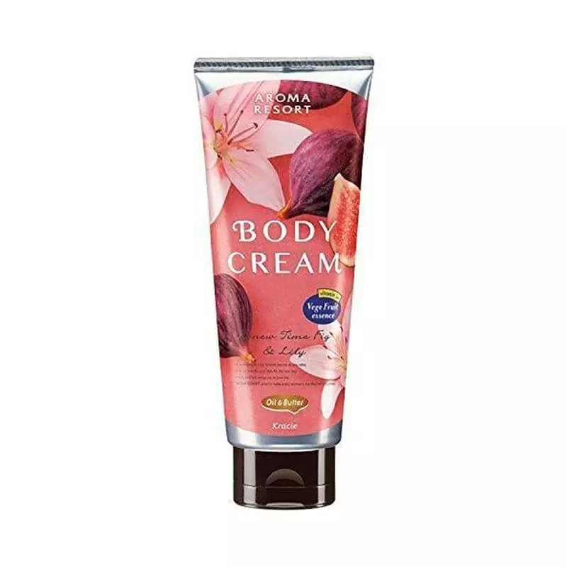 Kracie HABISEI Aroma Resort Moisturizing Body Cream #Fig Lily 170g