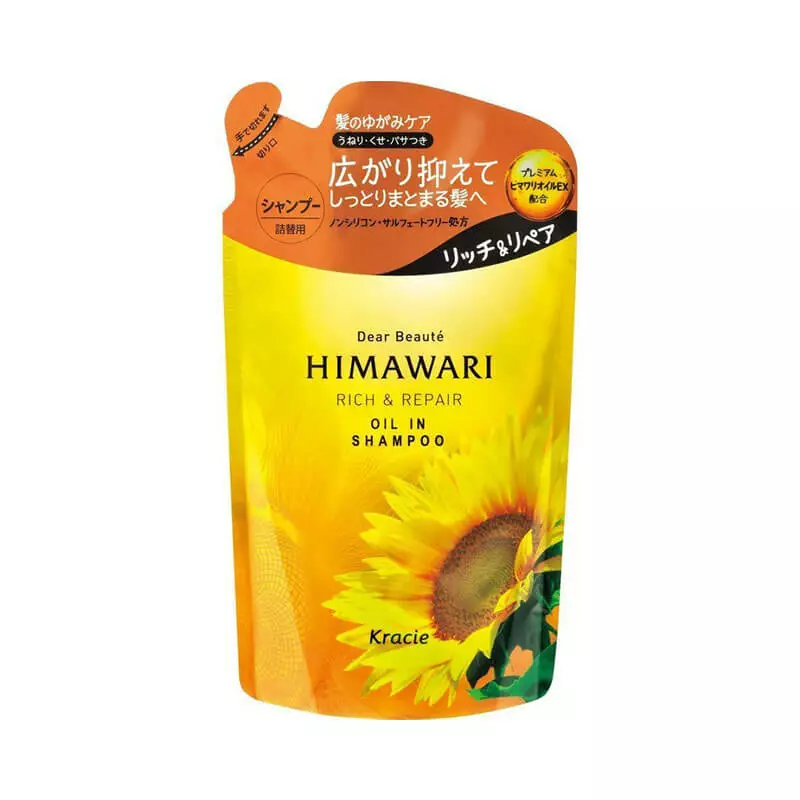 Kracie Sunflower Moisturizing Repair Silicone Free Shampoo Refill 360ml