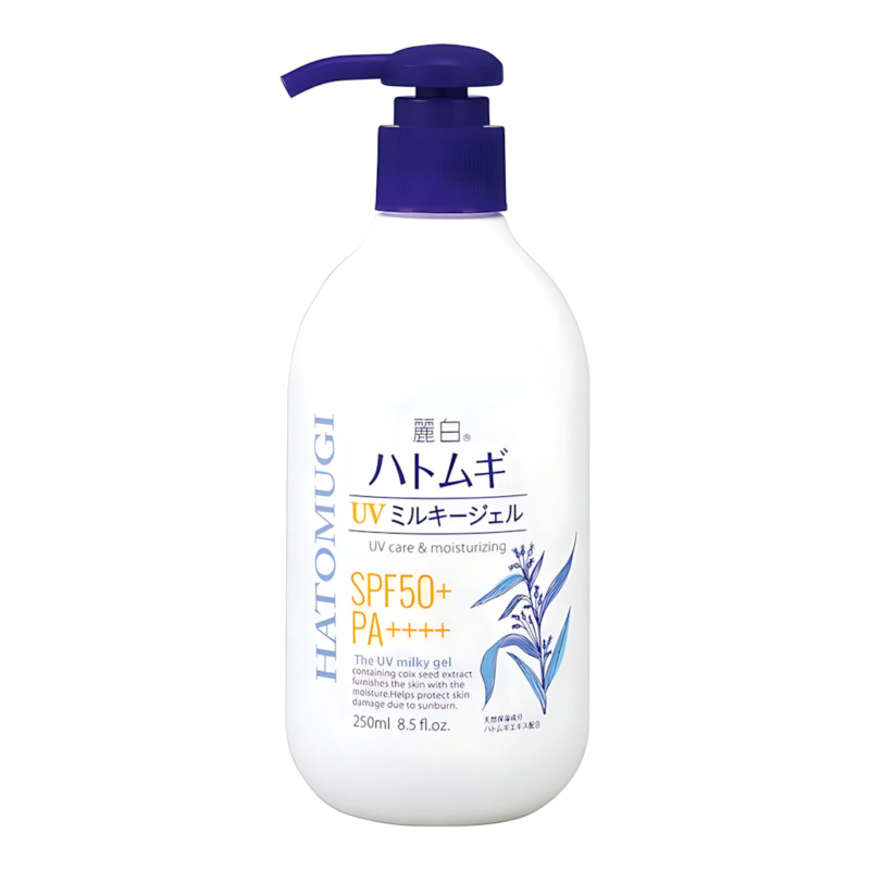 Kumano Yoshi Hatomugi UV Milky Gel SPF50+ 250ml