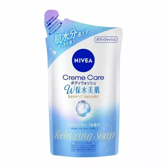 NIVEA Cream Care Body Wash, W Water Relaxing Soap Scent Refill 350ml