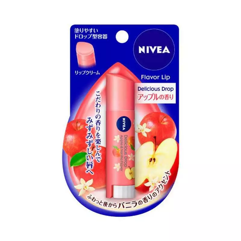 NIVEA Fruit Essence Moisturizing Lip Balm Apple Flavor 3.5g
