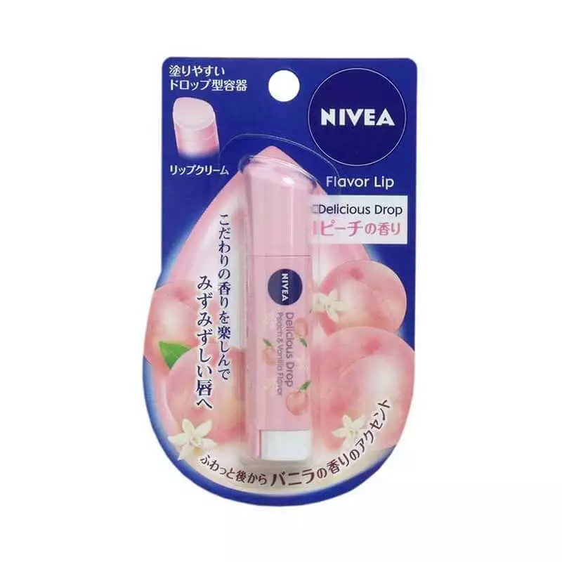 NIVEA Fruit Essence Moisturizing Lip Balm Peach 3.5g