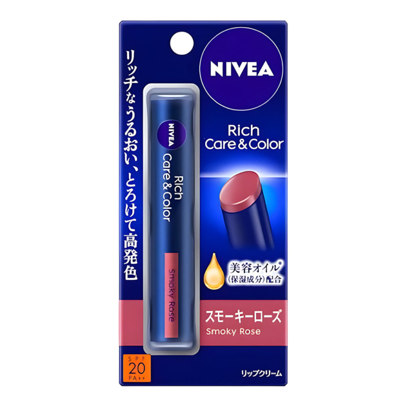 NIVEA Rich Care & Color Lip Smoky Rose 2g