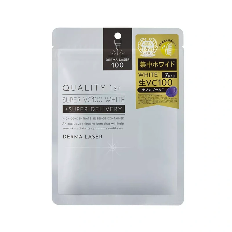 QUALITY 1st Derma Laser Super VC100 Whitening Mask (7 Sheets)