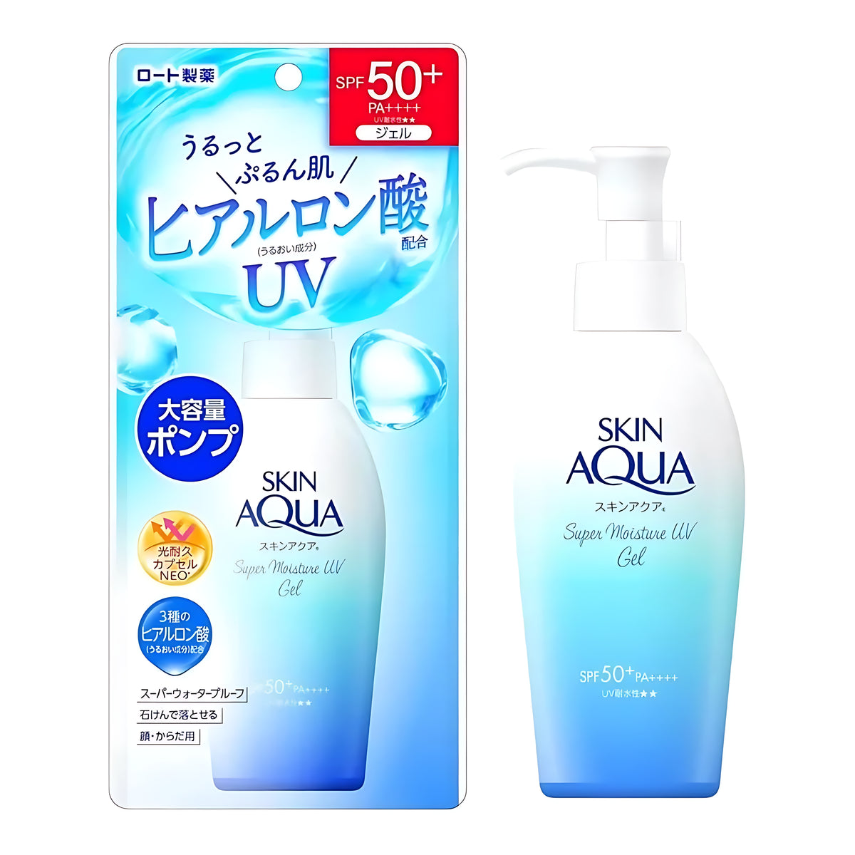 Skin Aqua Super Moisture Gel Pump Type SPF50+PA++++ 140g